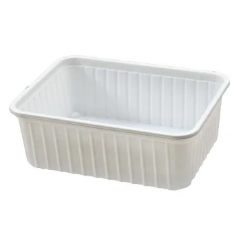 Plastik Dondurma Kabı Beyaz 500 Gr-50 Adetli
