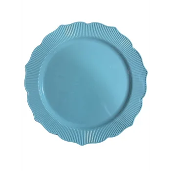 Kristal Lüks Platinum Kristal Tabak 26 cm -6 Adet -Mint Yeşili