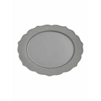 Kristal Platinum Tabak 26 Cm -Gümüş 6 Adetli