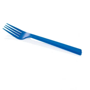 May Plastik Renkli Çatal Mavi 25 Li