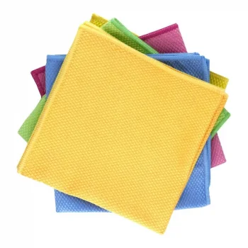 Mikrofiber Bakla Desen Cam Bezi 40x40 cm