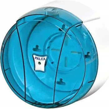 Mini Pratik Tuvalet Kağıdı Dispenseri Şeffaf Mavi -Palex 3442-1