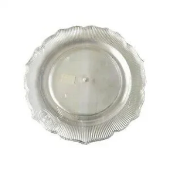 Kristal Lüks Platinum Kristal Tabak 23 cm 6 Adet Şeffaf