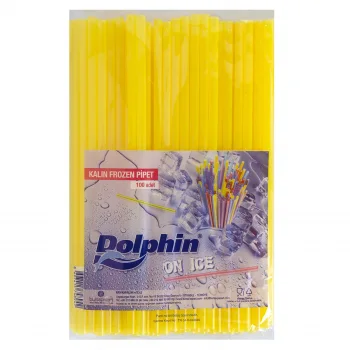 Pipet Dolphin Kalın Frozen Buz 100 Adetli