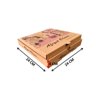 Pizza Kutusu 24x24x4CM*100 Adetli