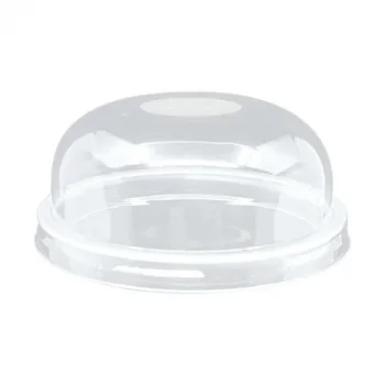Plastik Bardak Kapağı Bombe Pet (Parlak)350 - 450 Cc 50 Adetli
