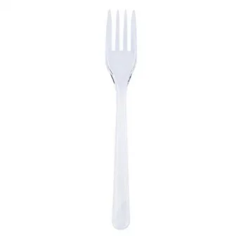 Plastik Çatal Şeffaf Kalın 100lü