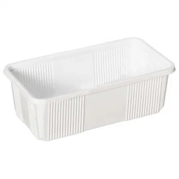 Plastik Dondurma Kabı Beyaz 1000 Gr-50 Adetli