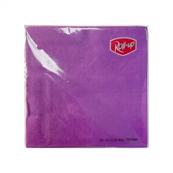 Roll-Up Mor Renkli Peçete