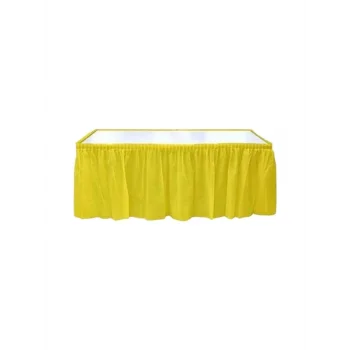 Roll-Up Sarı Masa Eteği Plastik
