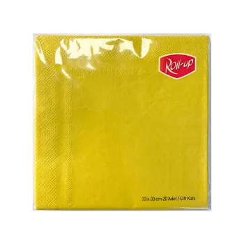 Roll-Up Sarı Renkli Peçete