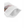 16x27 cm. Beyaz Kraft Pencereli Doypack - 50 Adet