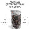 18x29 cm. Metalize Şeffaf Kilitli Doypack - 50 Adet