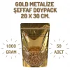 20x30 Gold Şeffaf Metalize Doypack - 50 Adet