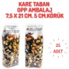 7,5x21 Opp Körüklü Kare Taban Poşet - 25 Adet