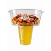 Dc Atıştırmalık Snack Delikli Şeffaf Pet Kase -140 Adetli(Bardaksız)