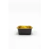 Dolphin Muffin Kek Kapsülü Kare Siyah-Altın 25li