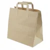 Kraft Çanta Flat Saplı 25x12x31 cm. (Orta) 25 Adetli