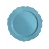 Kristal Lüks Platinum Kristal Tabak 26 cm -6 Adet -Mint Yeşili