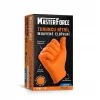 MasterForce Turuncu Nitril L Beden Eldiven 50 li