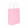 Pembe Kraft Çanta Küçük Boy 18x8x24 cm 25 Adet