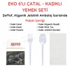6 lı Çatal Kaşıklı Eko Setleme