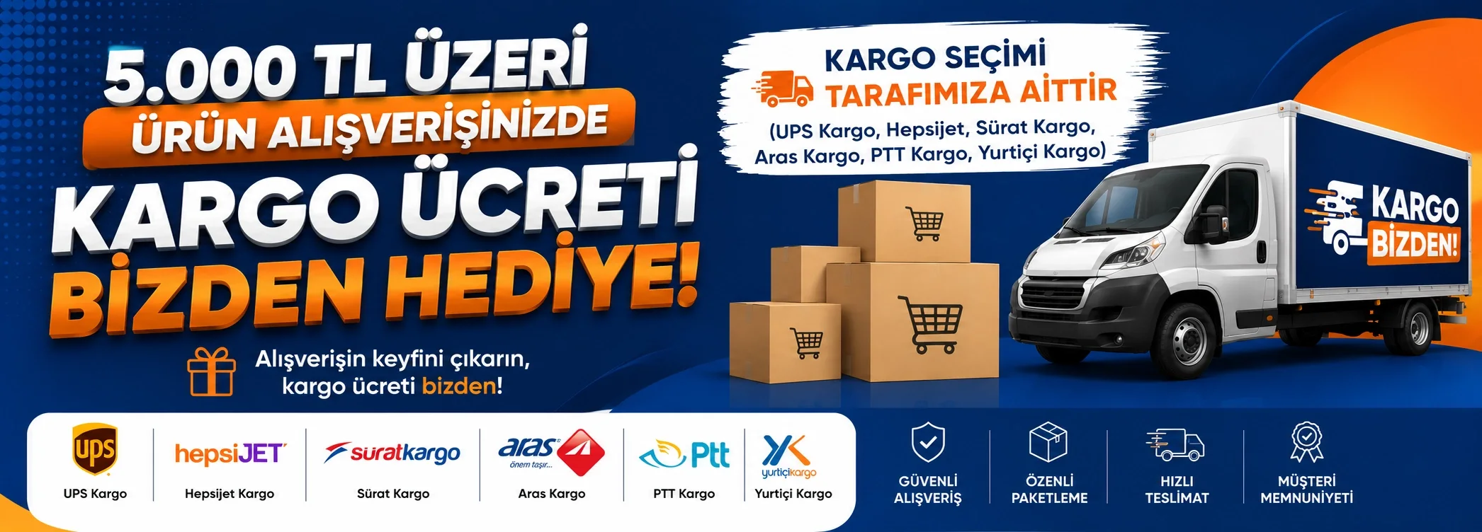 Ücretsiz Kargo