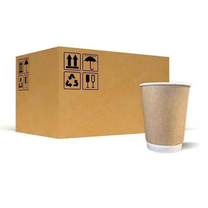 14 Oz Bariyerli (Unicup)Kraft Double Wall Karton Bardak 500 Adet