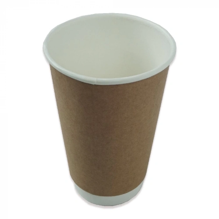 16 Oz Bariyerli Kraft Double Wall Karton Bardak 20 Li