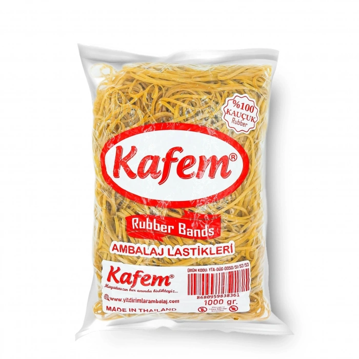 Kafem 180x3 mm Kauçuk Ambalaj (Balon) Lastiği 1000 Gram