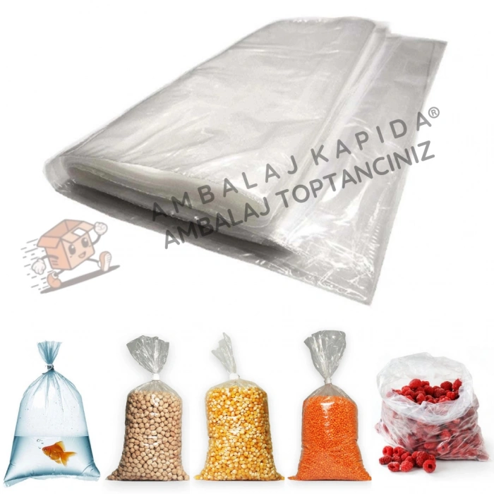 28x42 cm. (Dörtlük) Bakkaliye Naylon Torba - 1 kg.