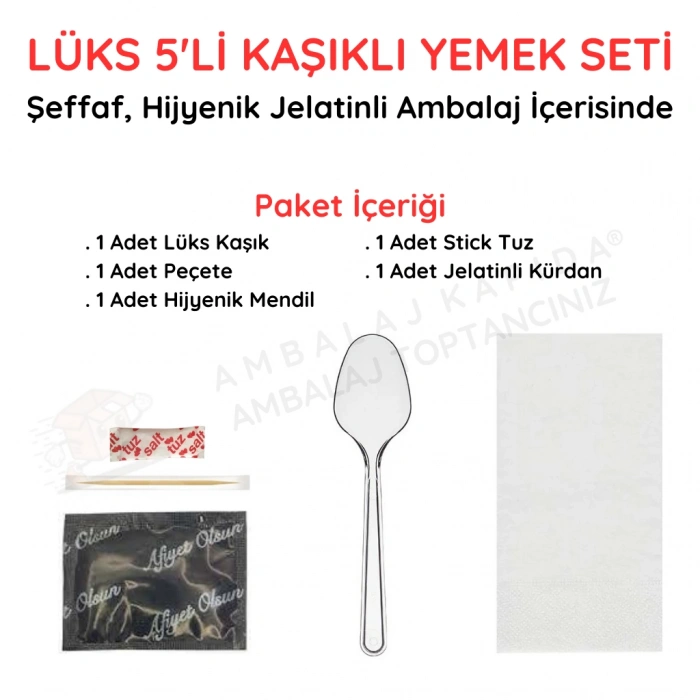 5 li Kaşıklı Lüks Setleme