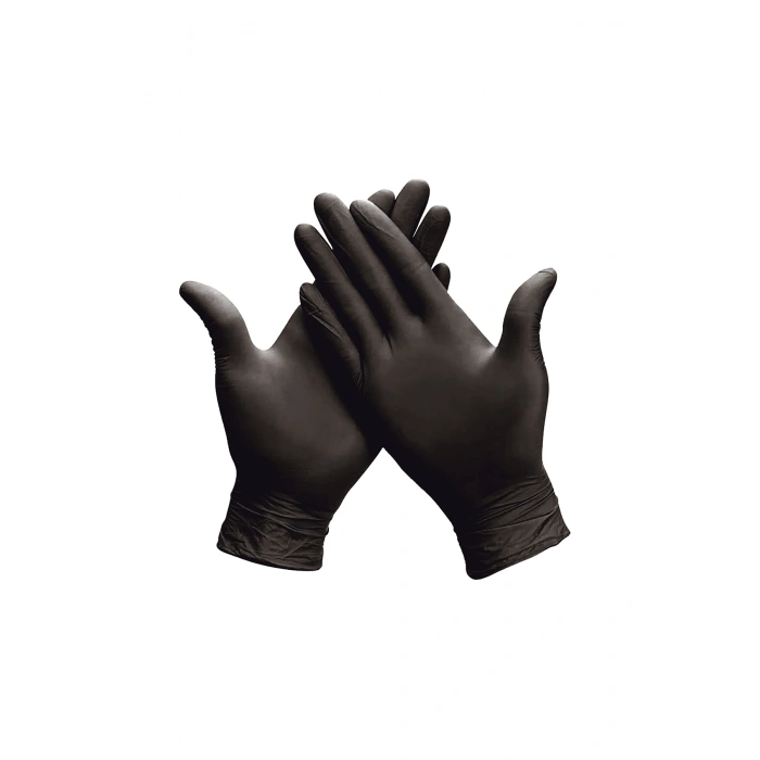 Dolphin Siyah Nitril Eldiven Orta- 100 Adetli