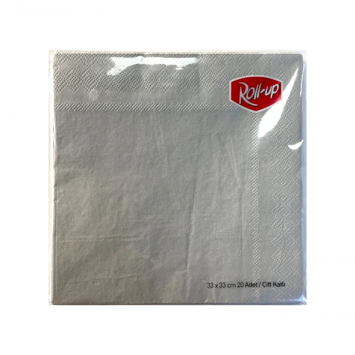 ROLL-UP  GÜMÜŞ RENKLİ PEÇETE