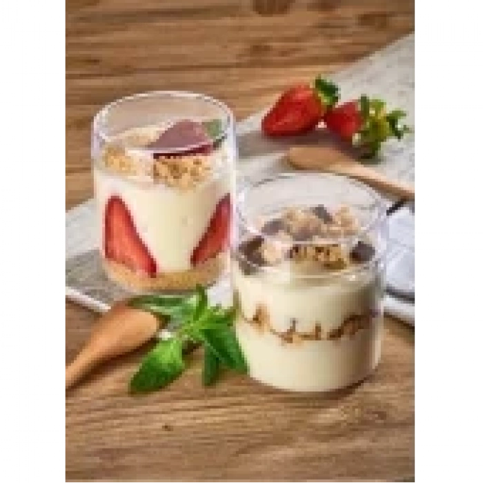 Kristal Silindir(GP09) Magnolya Tatlı Kasesi 270 cc ve Kapağı - 324 Adet