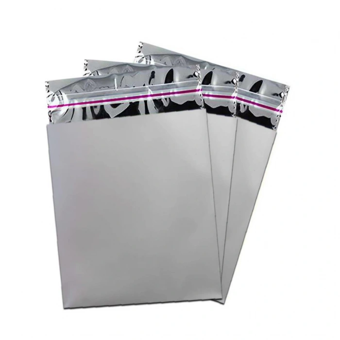 7x9 cm. Bantlı Lüx Metalize Hediye Poşeti - 50 Adet