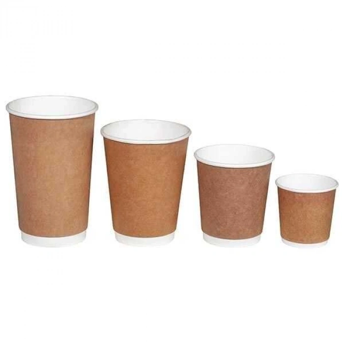 8 Oz Bariyerli (Unicup) Kraft Double Wall Karton Bardak 1000 Adet
