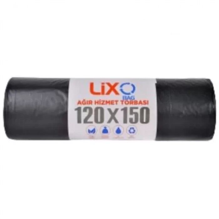 Ağır Hizmet Konteyner Çöp Torbası Hantal 120X150cm 800 Gr (1 Rulo 10 Adet)