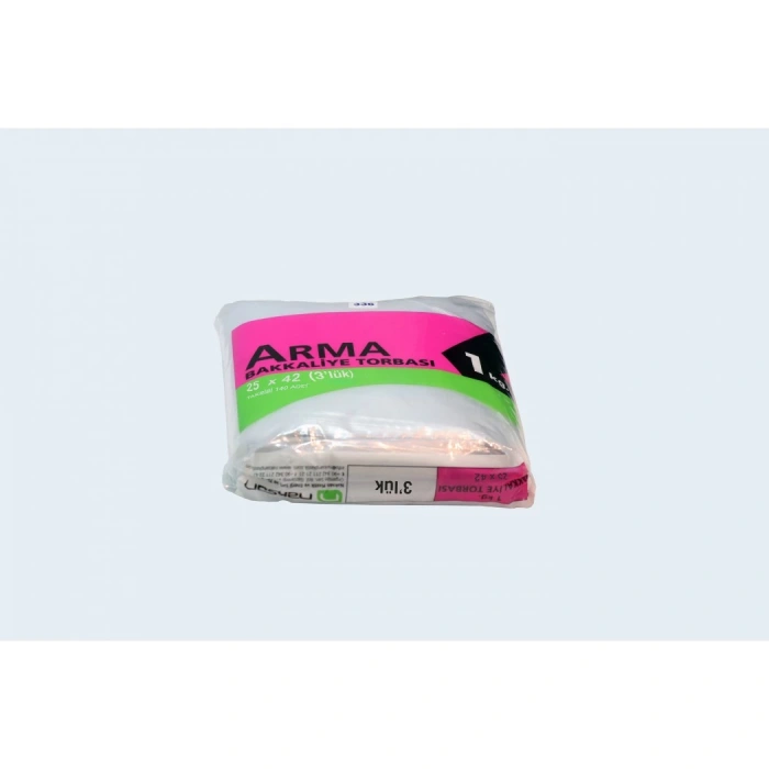 Arma 25x42 cm. (Üçlük) Bakkaliye Naylon Torba - 1 kg.
