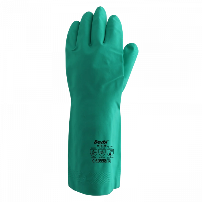 Beybi NTL38 Nitril İş Eldiveni Yeşil