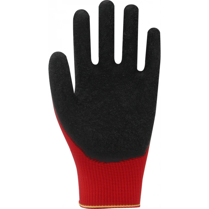 Beybi PL-9 Örme Kırmızı Siyah Nitril Eldiven