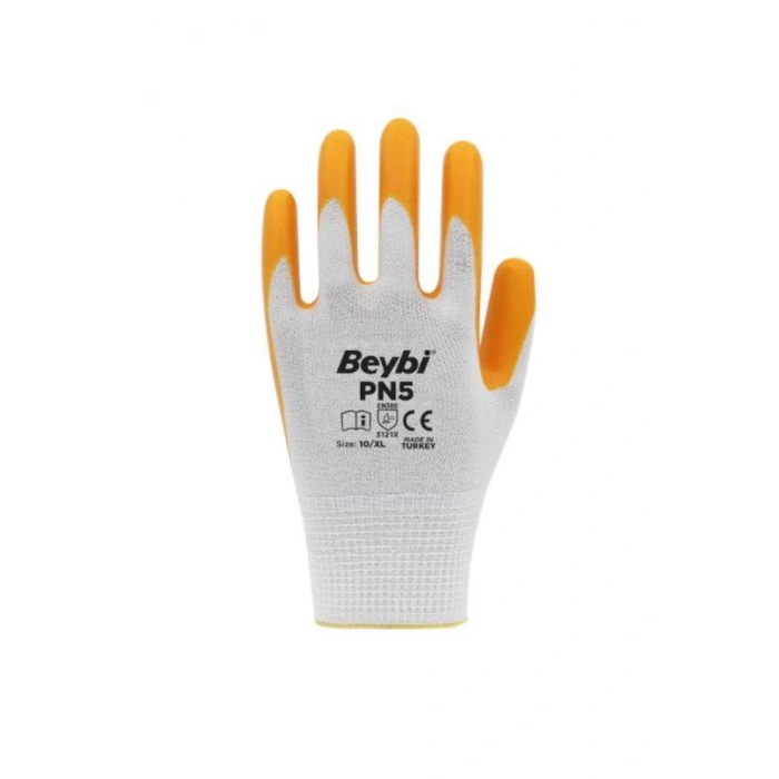 Beybi Pn5 Polyester Örme Nitril Iş Eldiveni 1 Çift