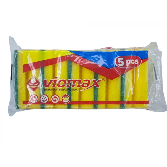 Bulaşık Süngeri Oluklu 5li