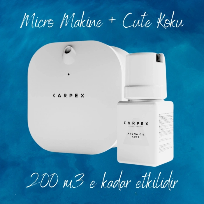 Carpex Micro Basic Beyaz Koku Makinesi+50 ml Cute Kartuş