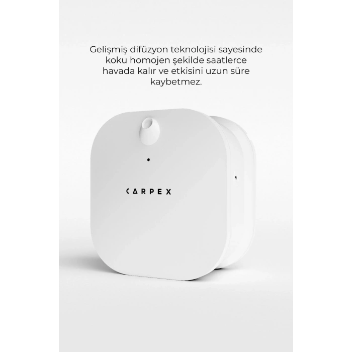 Carpex Micro Basic Beyaz Koku Makinesi + 50 ml Ginger Flowers Kartuş