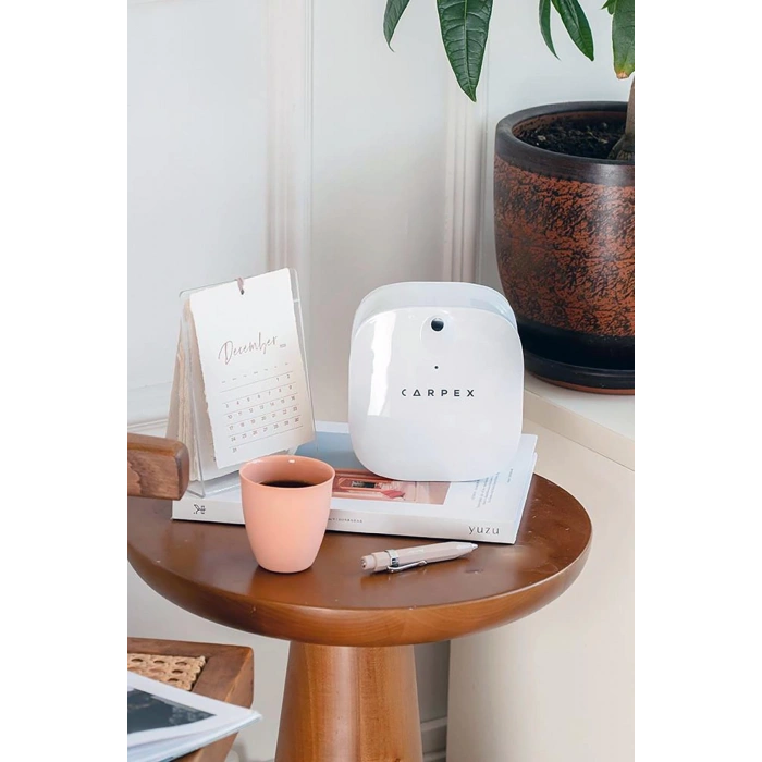 Carpex Micro Basic Beyaz Koku Makinesi + 50 ml Ginger Flowers Kartuş