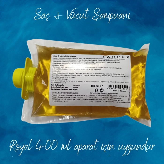 Carpex 400 ml Saç & Vücut Şampuanı Yedek Kartuşu