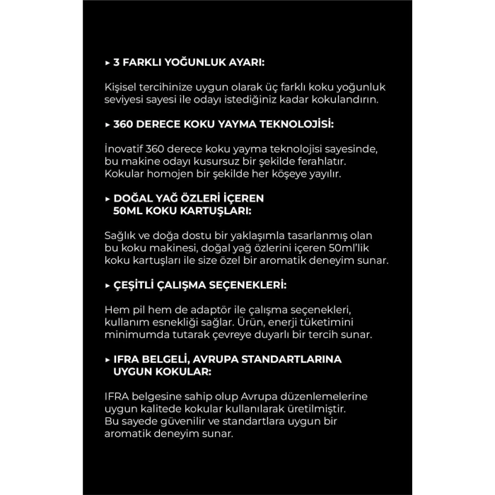 Carpex Micro Basic Siyah Koku Makinesi + 50 ml Cute Kartuş