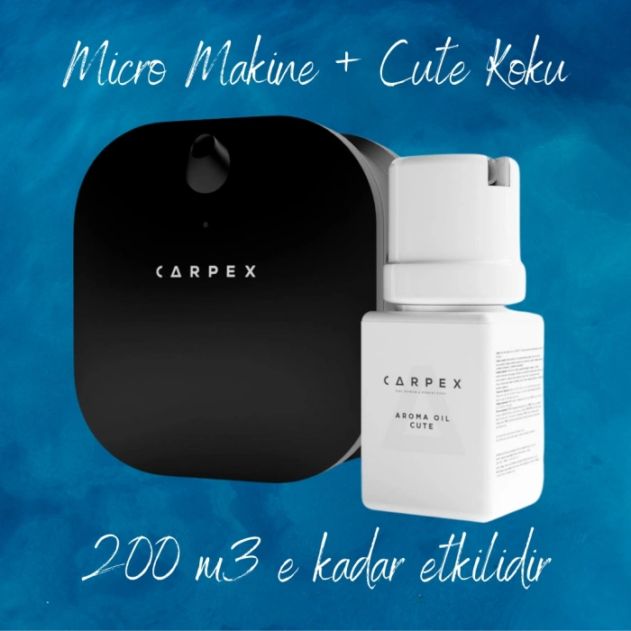 Carpex Micro Basic Siyah Koku Makinesi + 50 ml Cute Kartuş