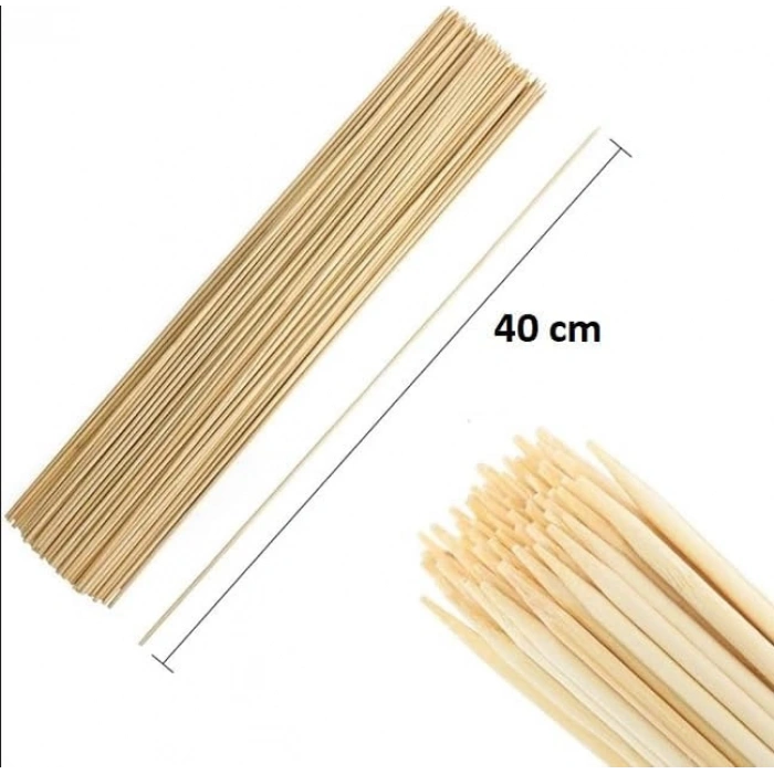 Çöp Şiş 40 cm 5 mm 25 Adet